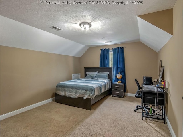 35 Hyde Park Rd, Winfield, WV 25213 - carpeted bedroom with vaulted ceiling and an office area