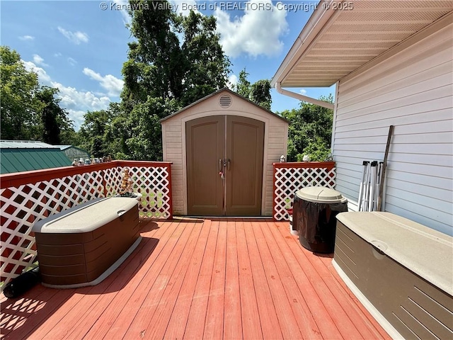 169 Myrtle Tree Rd, South Charleston, WV 25309 - deck with a shed