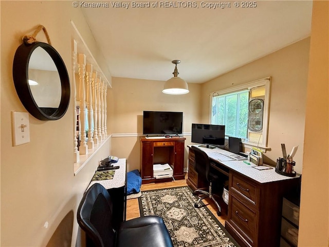 169 Myrtle Tree Rd, South Charleston, WV 25309 - home office with light wood-type flooring