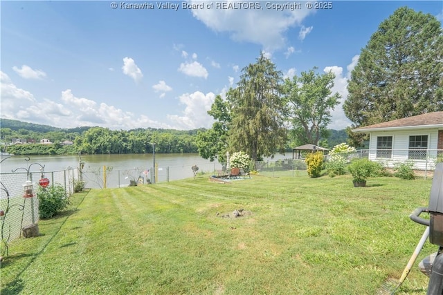 1324 Kanawha Ave, Dunbar, WV 25064 - fenced backyard featuring a water view