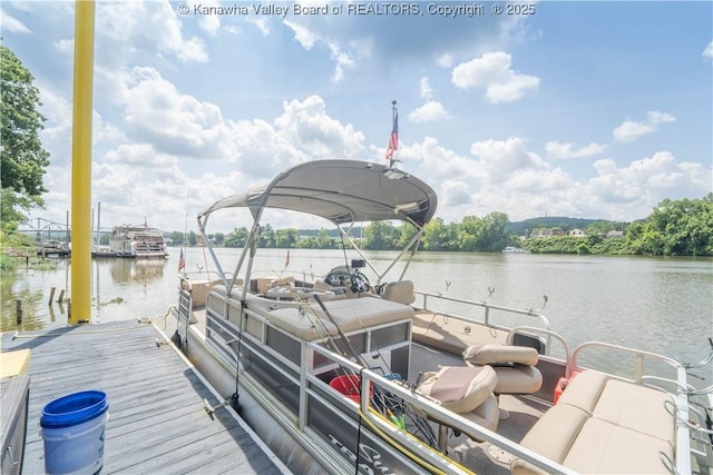 1324 Kanawha Ave, Dunbar, WV 25064 - dock area featuring a water view