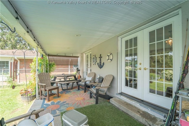 1324 Kanawha Ave, Dunbar, WV 25064 - view of patio / terrace with french doors