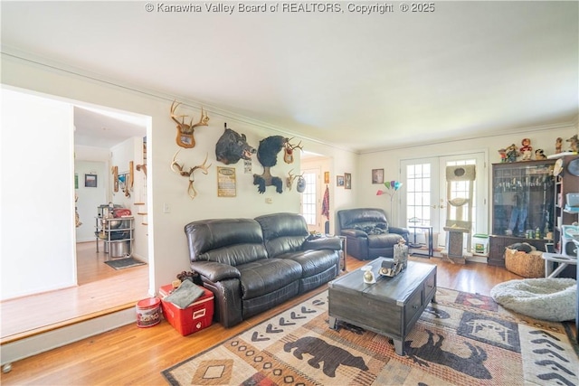 1324 Kanawha Ave, Dunbar, WV 25064 - living room with wood finished floors and ornamental molding