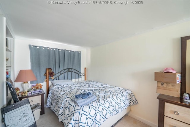 1324 Kanawha Ave, Dunbar, WV 25064 - carpeted bedroom featuring ornamental molding