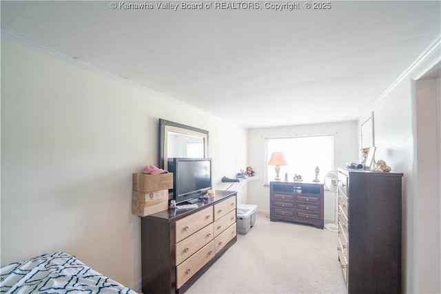 1324 Kanawha Ave, Dunbar, WV 25064 - bedroom with light carpet and crown molding