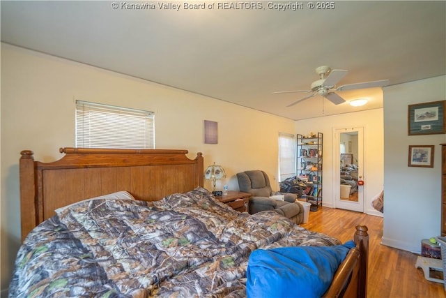 1324 Kanawha Ave, Dunbar, WV 25064 - bedroom featuring wood finished floors, ornamental molding, and a ceiling fan
