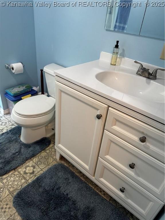 1198 Caney Branch Rd, Chapmanville, WV 25508 - bathroom featuring vanity and tile patterned floors