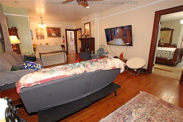 4261 Washington St W, Dunbar, WV 25313 - living room featuring wood finished floors