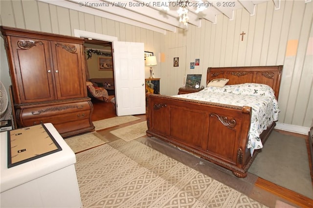 4261 Washington St W, Dunbar, WV 25313 - bedroom featuring beam ceiling