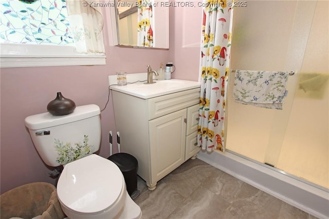 4261 Washington St W, Dunbar, WV 25313 - bathroom with a shower stall and vanity