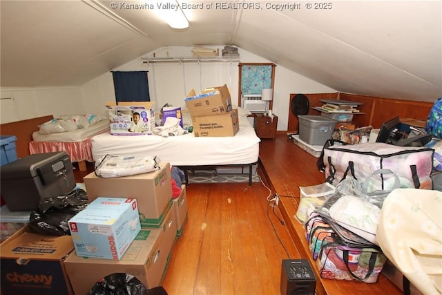 4261 Washington St W, Dunbar, WV 25313 - bedroom featuring wood finished floors and vaulted ceiling