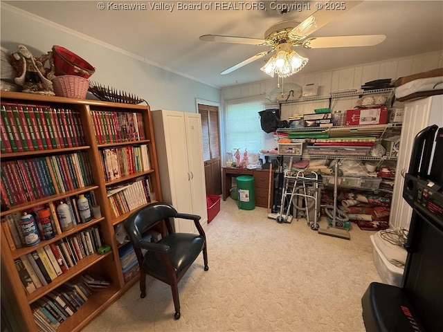 105 Sayer Cir, Logan, WV 25601 - storage area with a ceiling fan