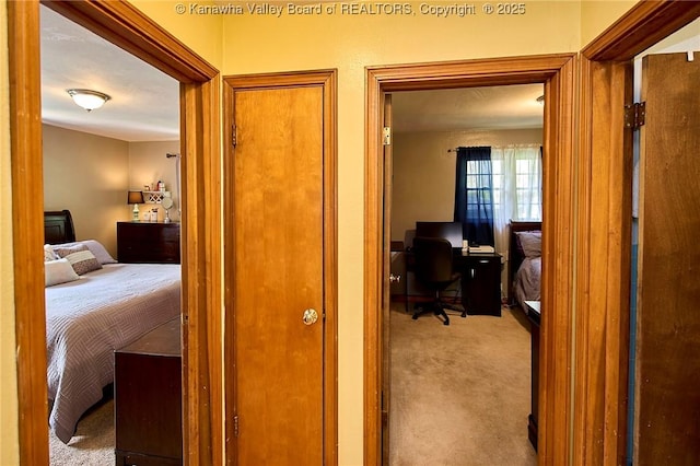 318 Monroe St, South Charleston, WV 25303 - carpeted bedroom with an office area