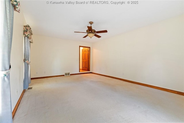 182 Summer Dr, Culloden, WV 25510 - spare room with light colored carpet and ceiling fan