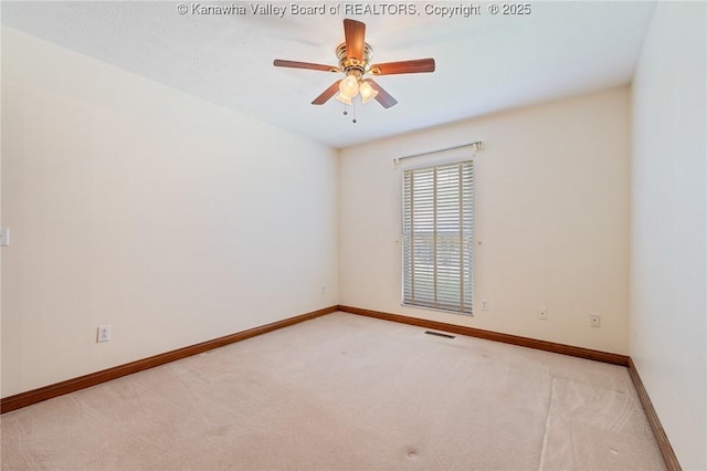 182 Summer Dr, Culloden, WV 25510 - carpeted empty room featuring a ceiling fan and baseboards