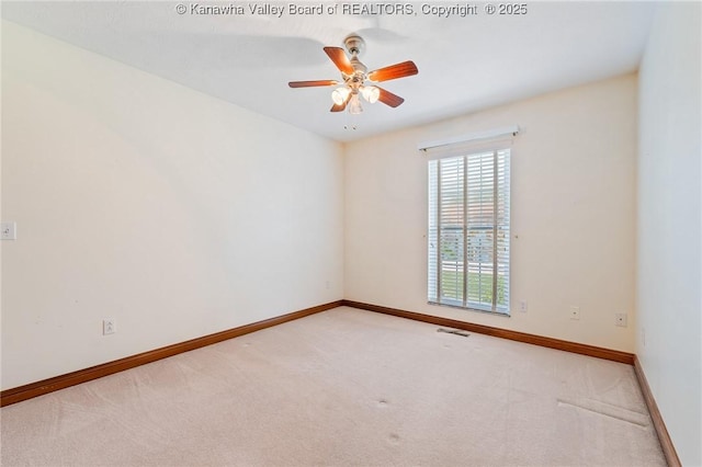 182 Summer Dr, Culloden, WV 25510 - empty room featuring ceiling fan and carpet flooring