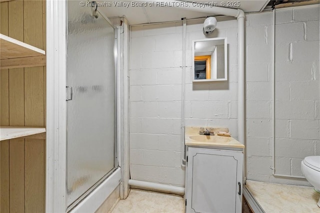 51 Roland Park Dr, Huntington, WV 25705 - bathroom with vanity and a shower stall