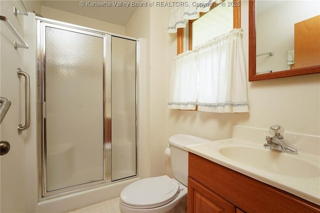 5126 Big Tyler Rd, Cross Lanes, WV 25313 - bathroom featuring a shower stall and vanity
