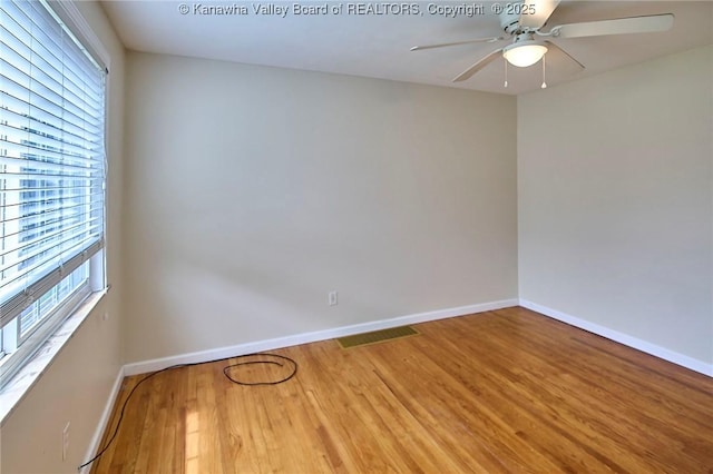 5309 Venable Ave SE, Charleston, WV 25304 - unfurnished room with light wood-type flooring and a ceiling fan