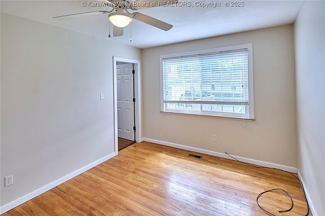 5309 Venable Ave SE, Charleston, WV 25304 - empty room featuring light wood-type flooring and ceiling fan