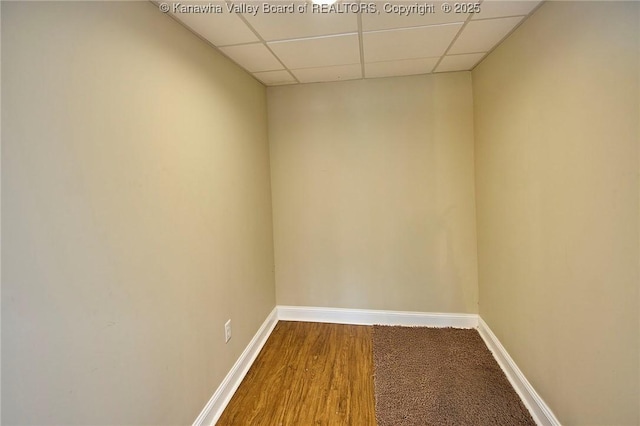 5309 Venable Ave SE, Charleston, WV 25304 - unfurnished room with a paneled ceiling and baseboards
