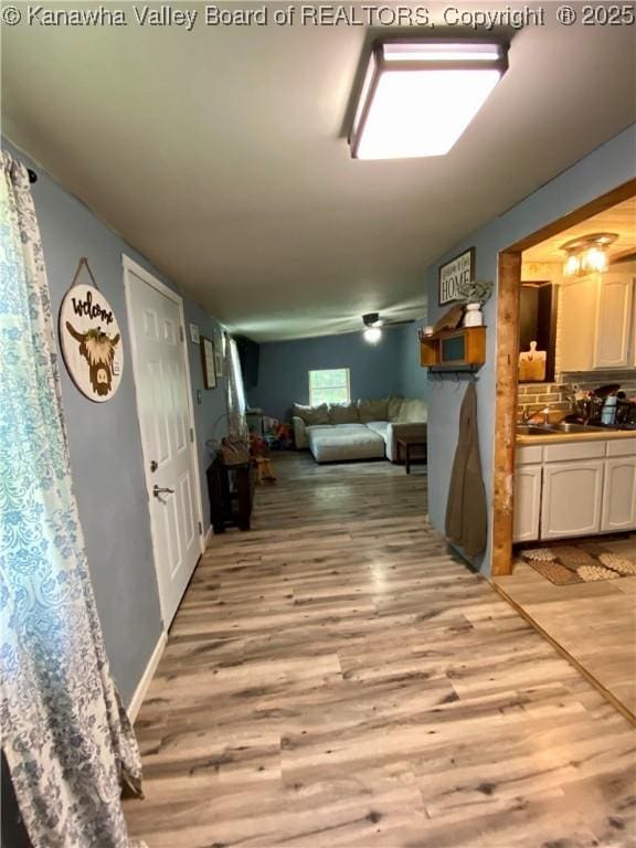 1091/2 Hillcrest Dr, Ripley, WV 25271 - corridor with light wood-style floors