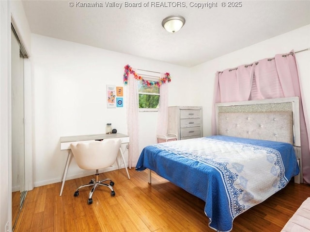 105 Lincoln Hts, Alum Creek, WV 25003 - bedroom featuring wood finished floors and baseboards