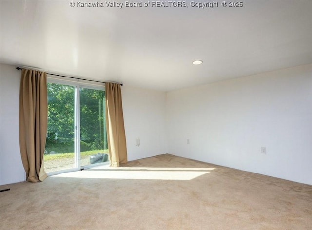 105 Lincoln Hts, Alum Creek, WV 25003 - spare room featuring carpet floors and recessed lighting