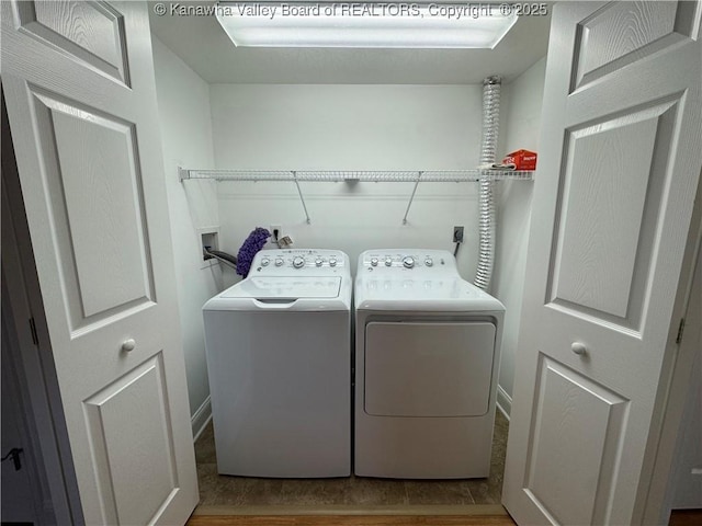 2314 Harrison Ave, Saint Albans, WV 25177 - washroom featuring washer and clothes dryer and wood finished floors