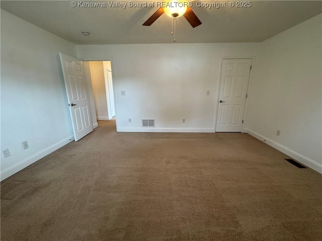 2314 Harrison Ave, Saint Albans, WV 25177 - unfurnished room with a ceiling fan and carpet