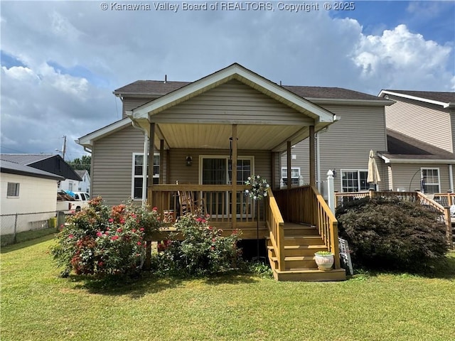 2314 Harrison Ave, Saint Albans, WV 25177 - rear view of property featuring a deck