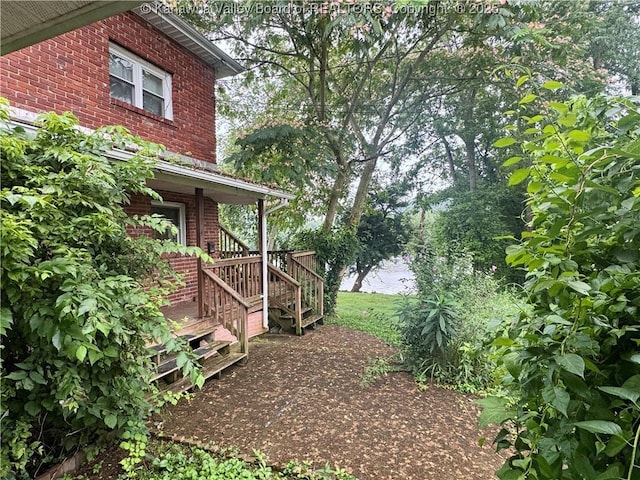 100 22nd St, Dunbar, WV 25064 - view of yard featuring a water view