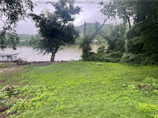 100 22nd St, Dunbar, WV 25064 - view of grassy yard with a water view