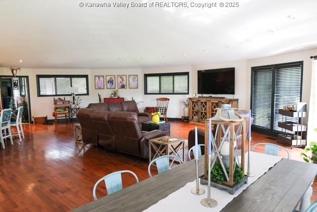 282 Dupont Rd, Poca, WV 25159 - dining space with plenty of natural light and wood finished floors