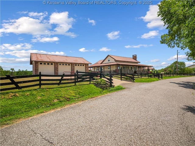 4728 Cain Ridge Rd, Leon, WV 25123 - view of asphalt road