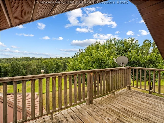 4728 Cain Ridge Rd, Leon, WV 25123 - view of deck