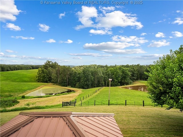4728 Cain Ridge Rd, Leon, WV 25123 - wooden deck with a water view