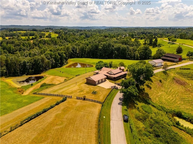 4728 Cain Ridge Rd, Leon, WV 25123 - drone / aerial view of a nearby body of water
