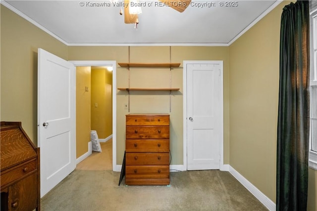 2526 Spring St, South Charleston, WV 25303 - carpeted bedroom featuring crown molding