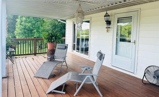 1816 Winding Hill Dr, Sissonville, WV 25320 - view of wooden porch