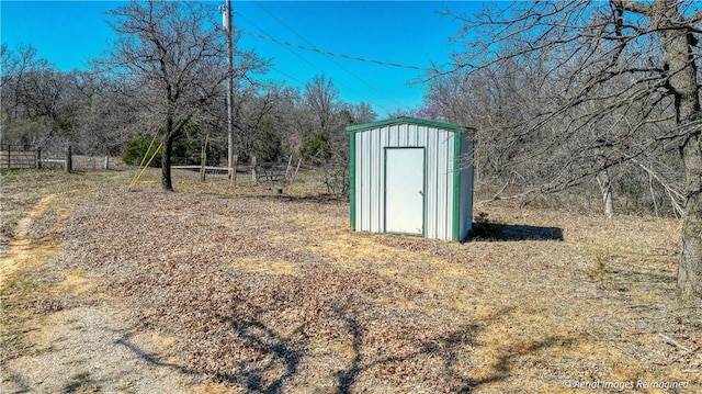 view of outdoor structure