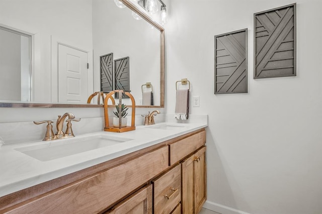 bathroom with vanity