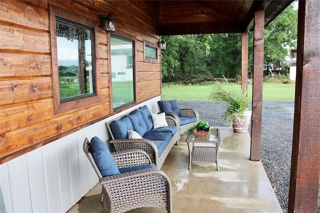 view of patio / terrace with outdoor lounge area