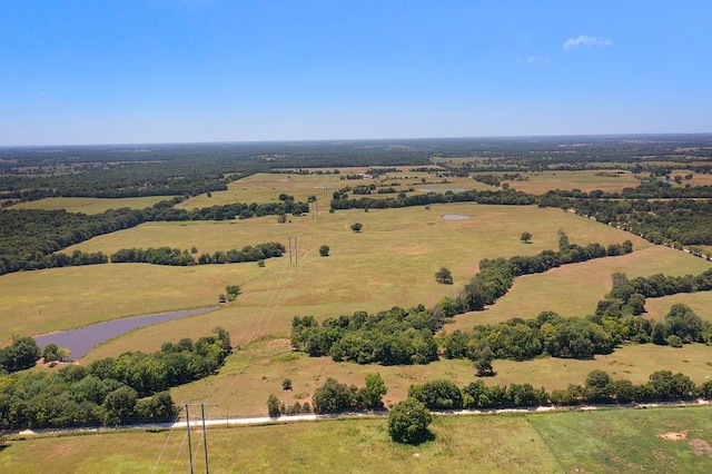 bird's eye view featuring a rural view