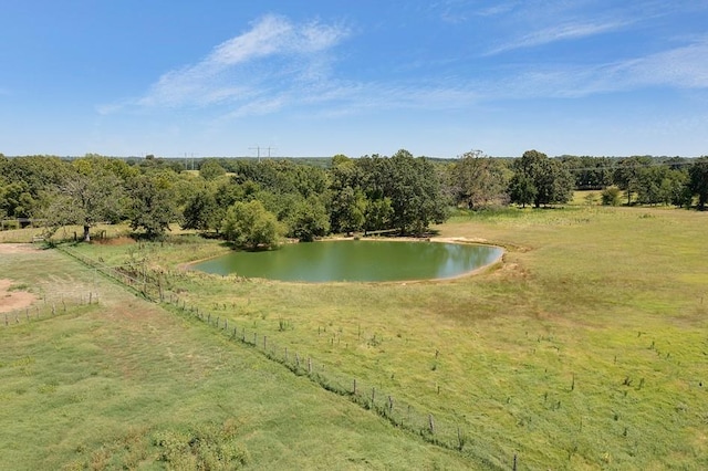 property view of water featuring a rural view