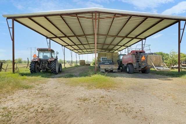 view of vehicle parking