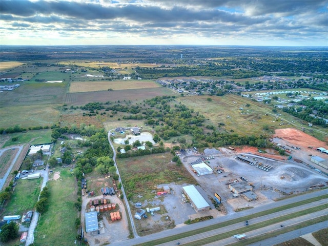 drone / aerial view featuring a rural view