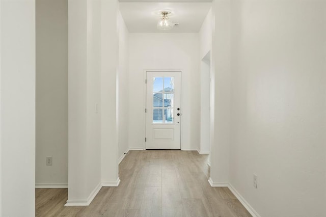 entryway featuring light wood-type flooring