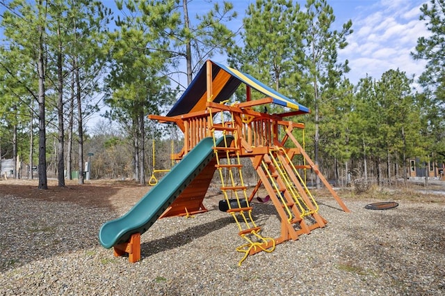 view of jungle gym