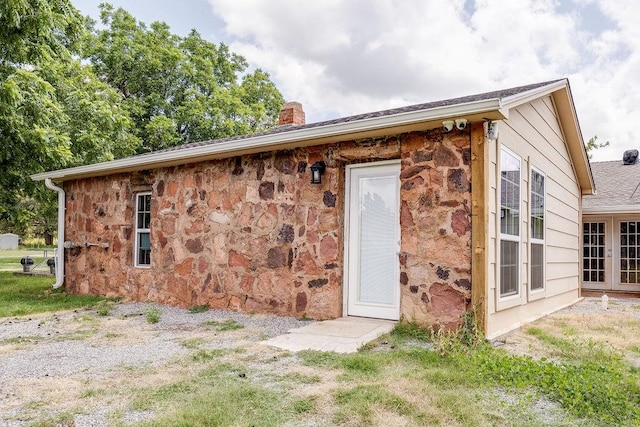 view of rear view of property